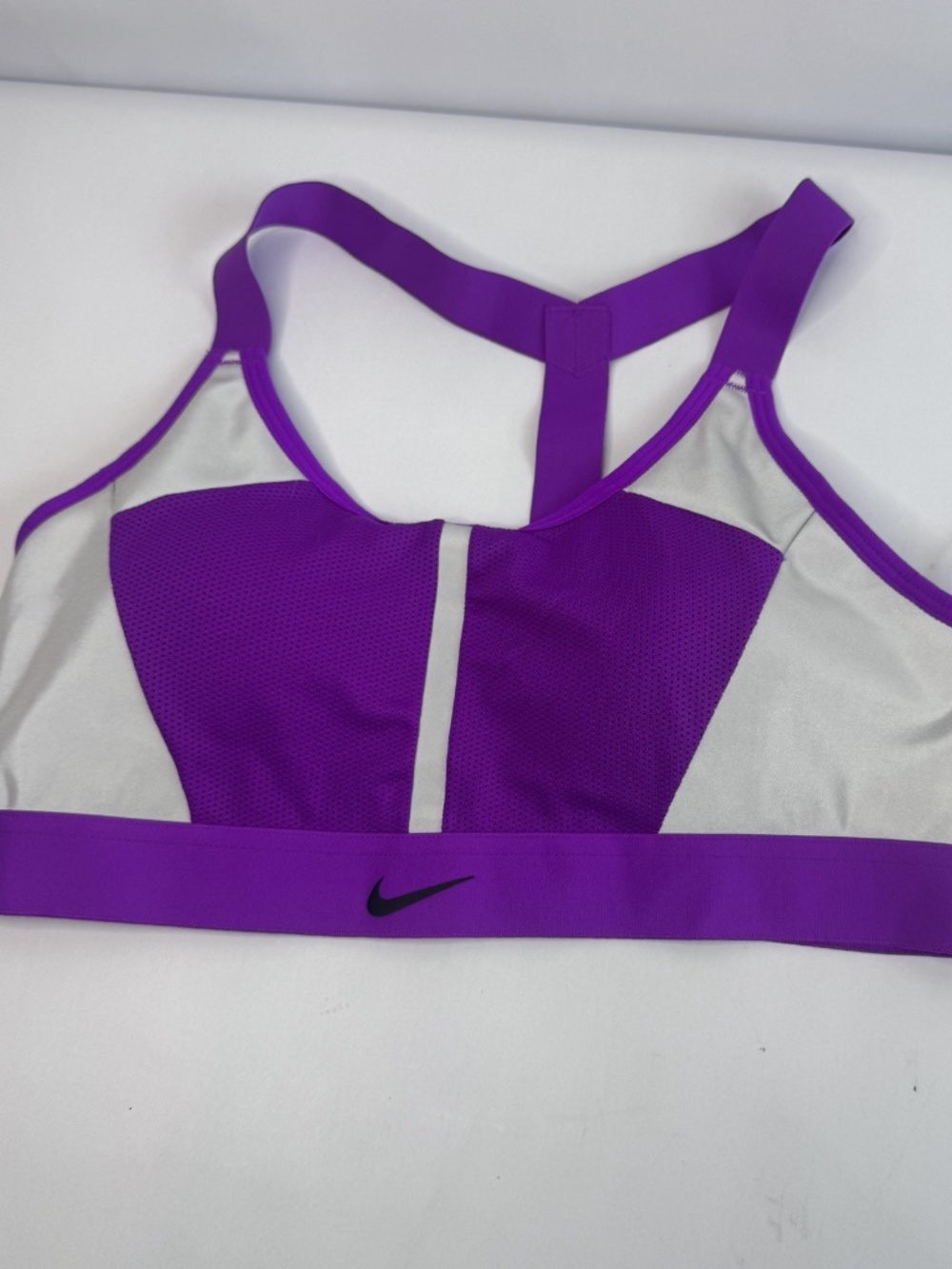 Women's Nike Swoosh City Ready Sports Bra Medium Support Size Large-Purple-